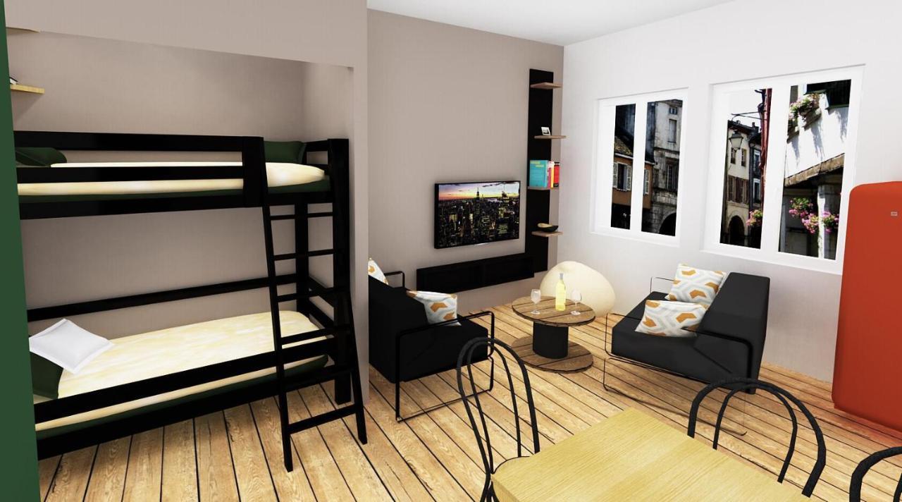 Louhans Les Petites Arcades Avec Ses Deux Appartements Cote Arcades Et Cote Cour 外观 照片